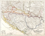 FLEMMING,  CARL: MAP OF CROATIA, BOSNIA, SERBIA AND MONTENEGRO